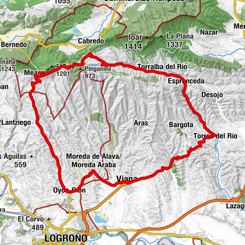 Eliza / Iglesia - Ermita de la Virgen del Poyo - Ermita de San Cristobal - Corres