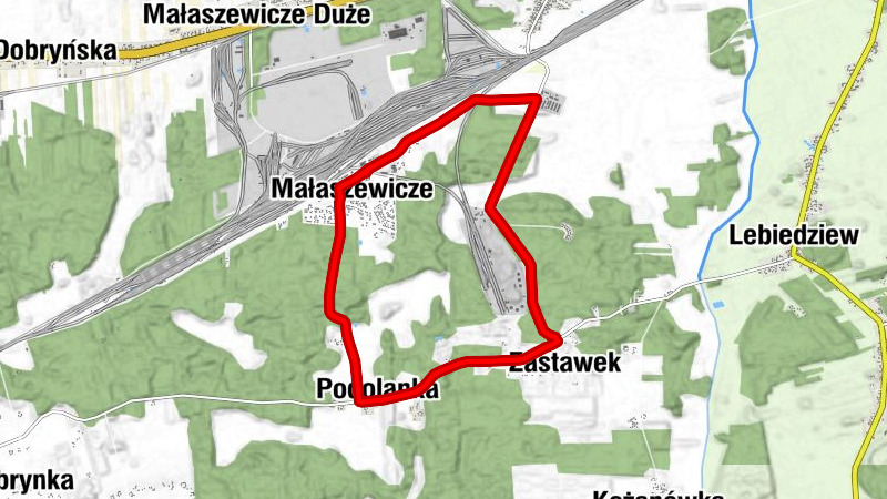 Małaszewicze - Zastawek - Podolanka