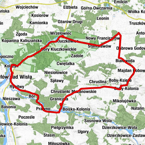 Kościół pw. Świętej Trójcy w Wrzelowiecu - Kościół pw. Bożego Ciała w Józefowie nad Wisłą - Kościół pw. Świętej Anny w Prawnie - Kościół pw. Najświętszego Serca Pana Jezusa w Bobach