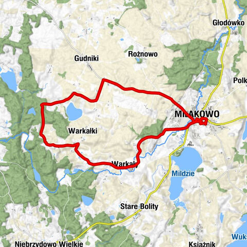 Kaplica klasztorna - Kościół pw. Podwyższenia Krzyża Świętego - Warkały - Miłakowo