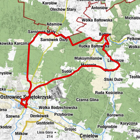 Ostrowiec Świętokrzyski - Kościół pw. Najświętszego Serca Pana Jezusa - Kościół pw. Świętego Antoniego Padewskiego - Kolegiata pw. Świętego Michała Archanioła