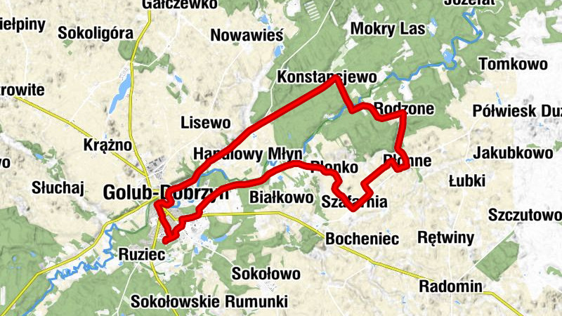 Osiedle Młodych - Kościół pw. Świętej Katarzyny Aleksandryjskiej - Kościół pw. Świętego Jakuba Apostoła - Osiedle Zwycięstwa