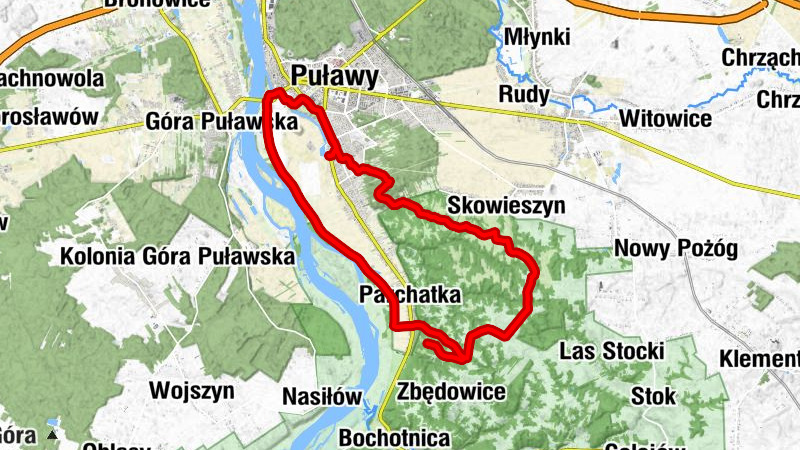 Puławy - Parchatka - Osiedle Czartoryskich - Włostowice
