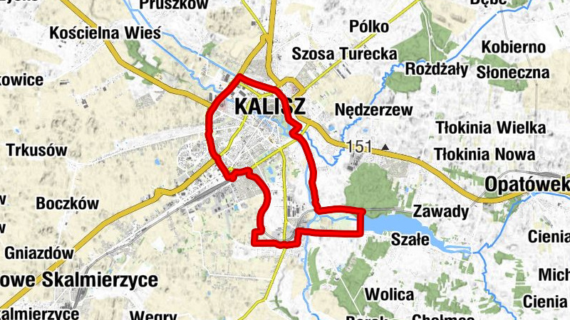 Kalisz - Słoneczny Stok - Piskorzewie