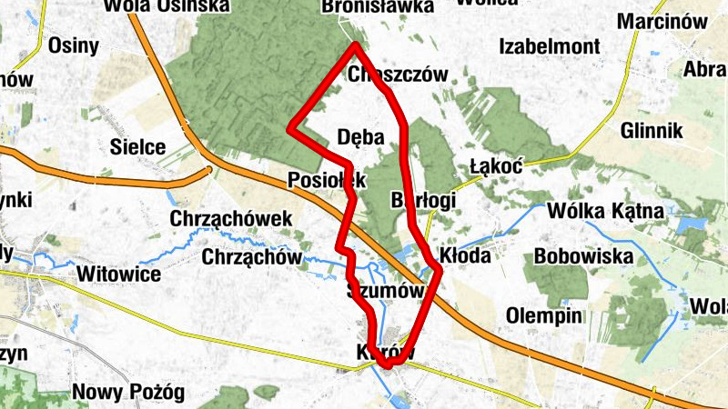 Kurów - Brzozowa Gać - Kościół pw. Matki Kościoła w Dębie - Kościół pw. Narodzenia Najświętszej Maryi Panny i Świętego Michała Archanioła w Kurowie