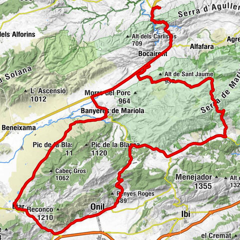 Ontinyent - La Rotonda - Puerto de Biar - Església de Nostra Senyora de l'Assumpció