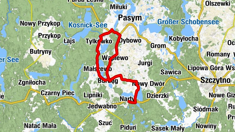 Narty - Warchały - Brajniki - Burdąg