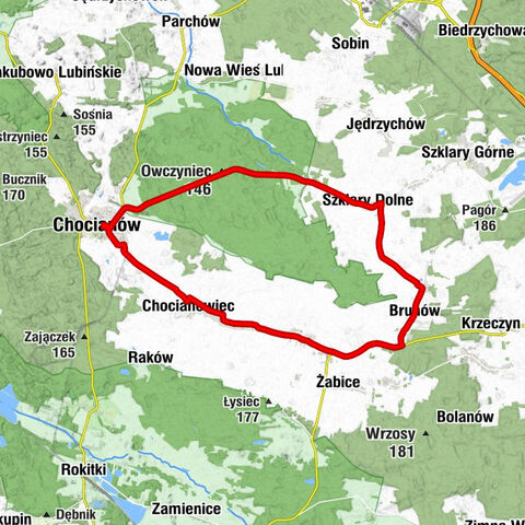 Brunów - Kościół pw. Podwyższenia Krzyża Świętego - Owczyniec - Trzebnice