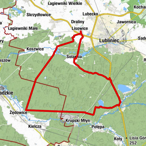 Lisowice - Sówkowe - Kuźnica - Podgroblany