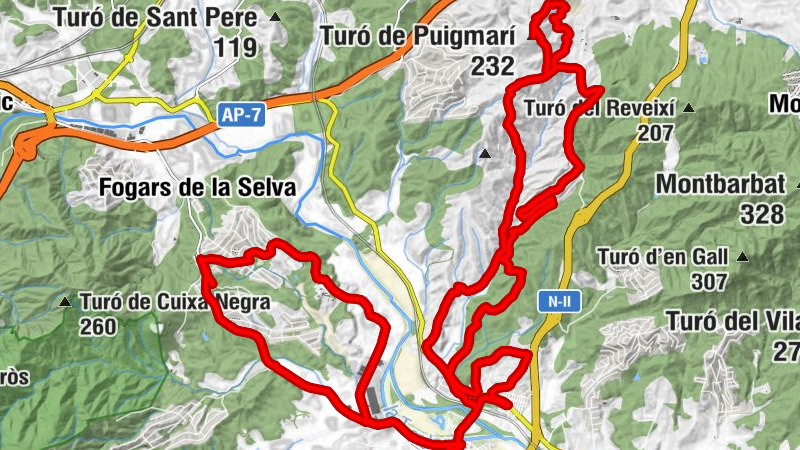 Tordera - Sant Vicenç - El Cenachero - Turó de Puigmarí