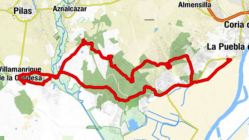 La Puebla del Río - Villamanrique de la Condesa - Vado del Quema - Poblado de Colinas
