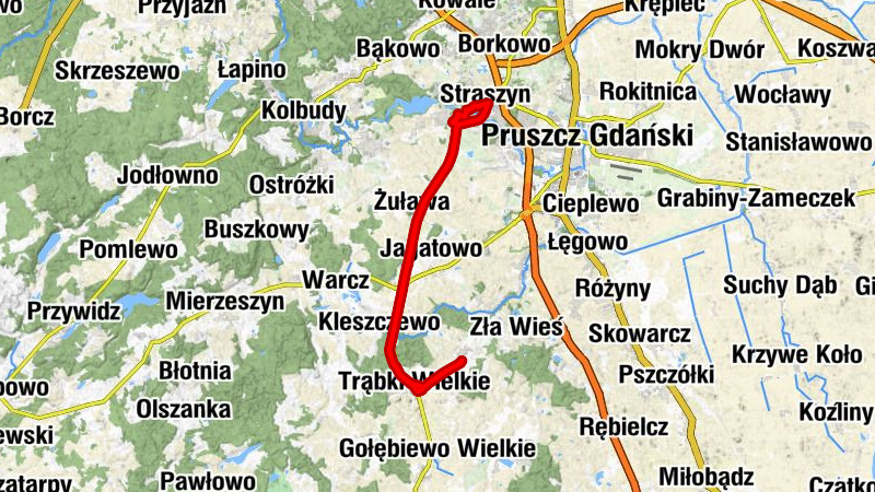 Trąbki Małe - Miód Malina - Marilyn Bar - Kościół pw. Wniebowzięcia Najświętszej Maryi Panny