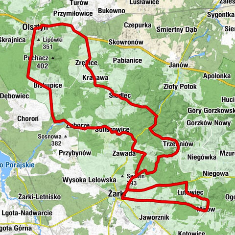 Kaplica Mirów - Kościół św. Idziego - Pustelnia pw. Ducha Świętego - Mirów