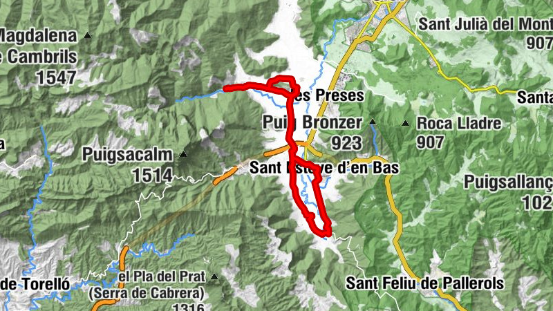 Sant Privat d'en Bas - Ca la Carmelita - Sant Quintí - Sant Simplici