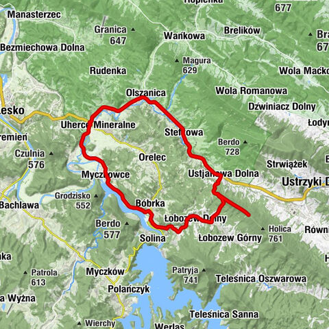 Olszanica - Kościół pw. Matki Bożej Pocieszenia - Kościół pw. Niepokalanego Poczęcia Najświętszej Maryi Panny - Uherce Mineralne