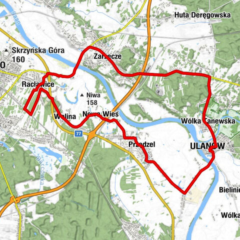 Racławice - Kaplica cmentarna - Kościół pw. Trójcy Przenajświętszej w Ulanowie - Kaplica wotywna