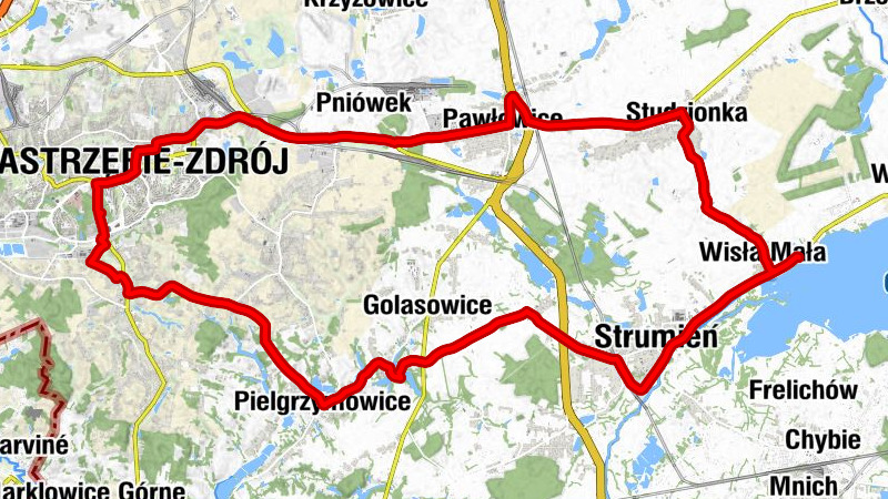 Krzyżówka - Kościół pw. Wniebowzięcia Najświętszej Maryi Panny w Studzionce - Kościół pw. Świętego Jakuba Starszego Apostoła w Wiśle Małej - Jastrzębie-Zdrój