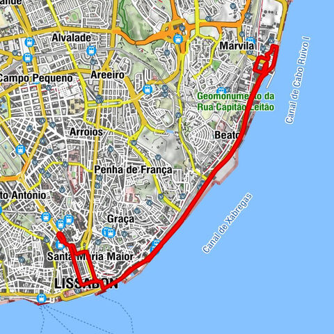 Santa Justa - Igreja de Nossa Senhora da Vitória - Igreja de Nossa Senhora da Oliveira - Igreja da Conceição Velha