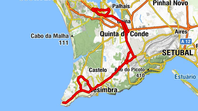 Vale de Gatos - Igreja de São Lourenço (Azeitão) - Igreja de Alfarim - Foros de Amora