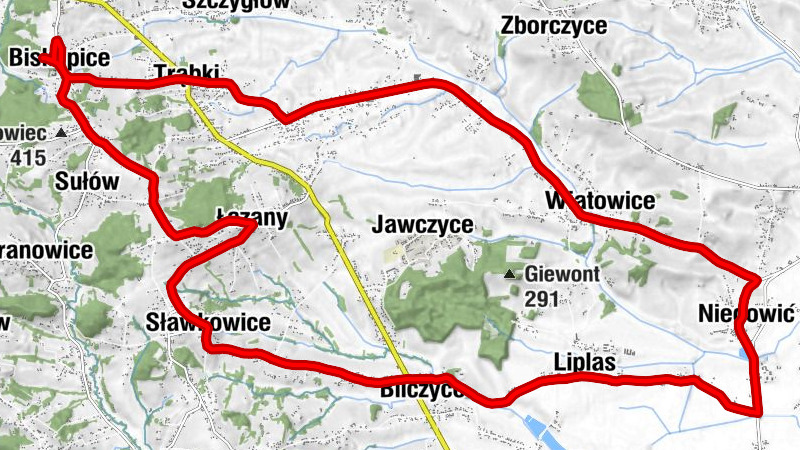 Kościół pw. Świętego Marcina w Biskupicach - Kościół pw. Wniebowzięcia Najświętszej Maryi Panny w Niegowici - Kościół pw. Znalezienia Krzyża Świętego w Łazanach - Makowa