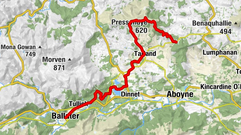 Ballater - Broom Hill - Pressendye - Queen's View