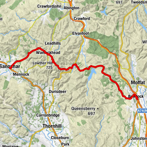 Sanquhar - Lowther Hill - Comb Head - Beattock