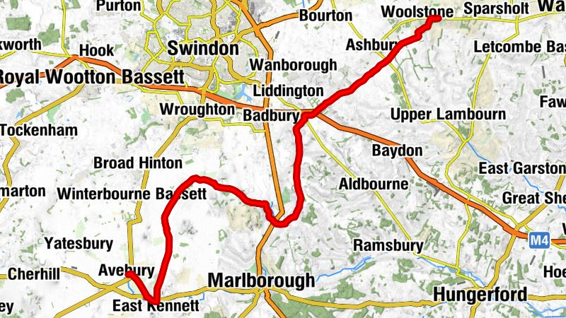 Avebury - Barbury Hill - Liddington Hill - Dragon Hill