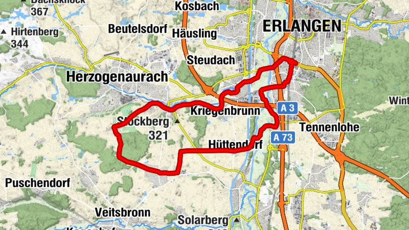 Erlangen - Egidienkirche - Heilig-Geist-Kirche - Wagnersberg