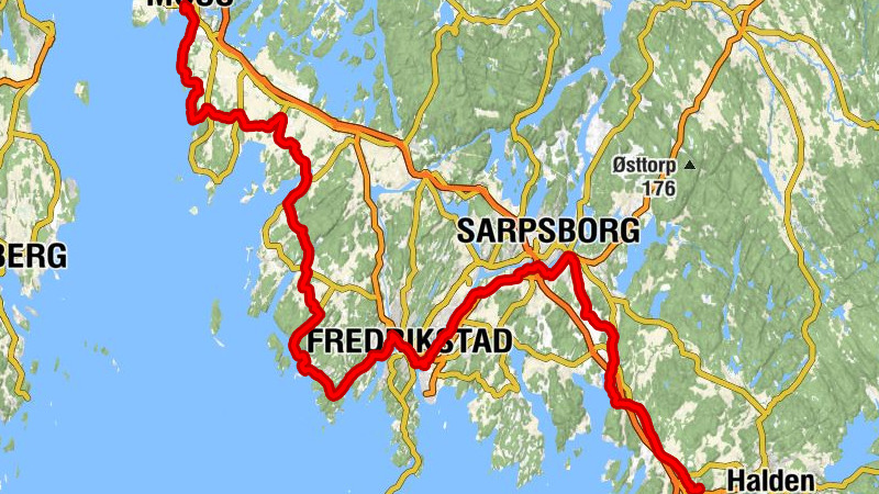 Moss - Kjempekastet - Hafslund kirke - Sarpsborg