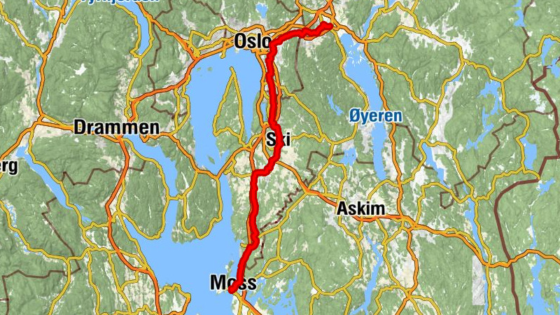 Dampsagtomta - Baitun Nasr moské - Metodistkirken - Moss