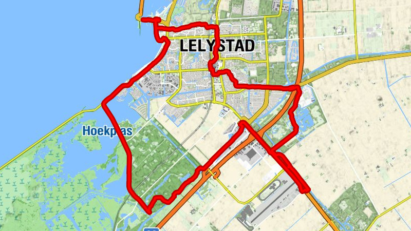 Lelystad - Het Ravelijn - Wold - Lelystad Centrum