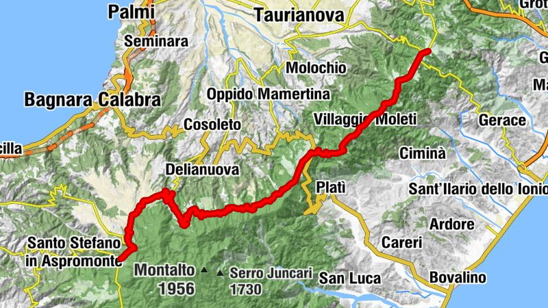 Ciminà - Passo Cancello - Madonna dellabsalute - Santo Stefano in Aspromonte