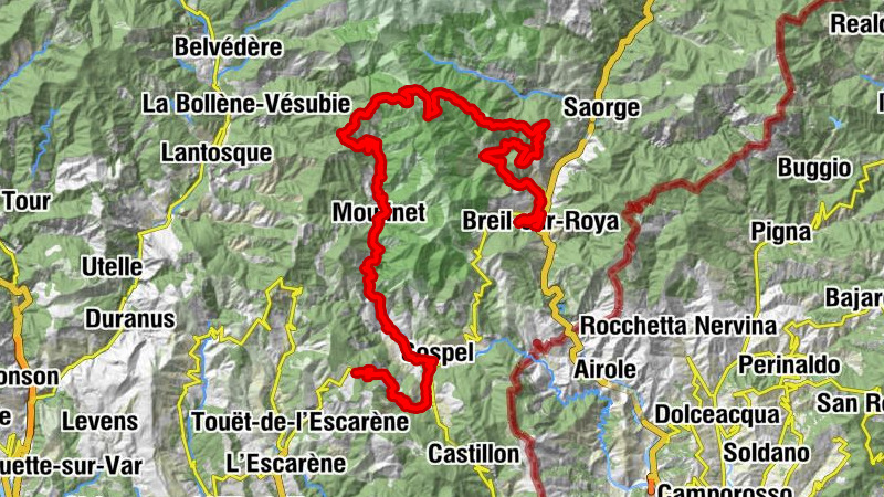 Breil-sur-Roya - Chapelle Notre-Dame-des-Monts - Baisse de Tueis - Sospel