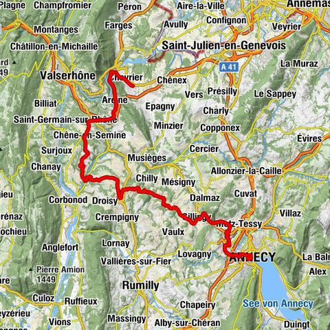 Annecy - Église Saint-Étienne - Église Saint-Maurice - Vulbens