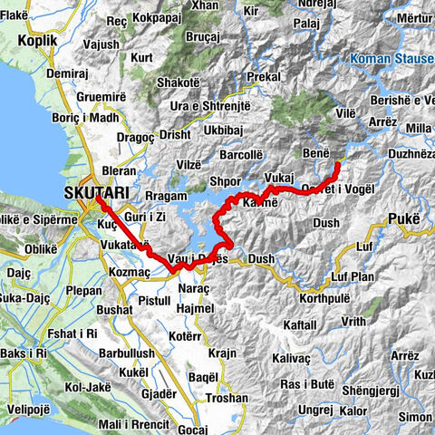 Shkodër - Xhamia Ganjollës - Xhamia Mjedë - Palaj-Gushtaj