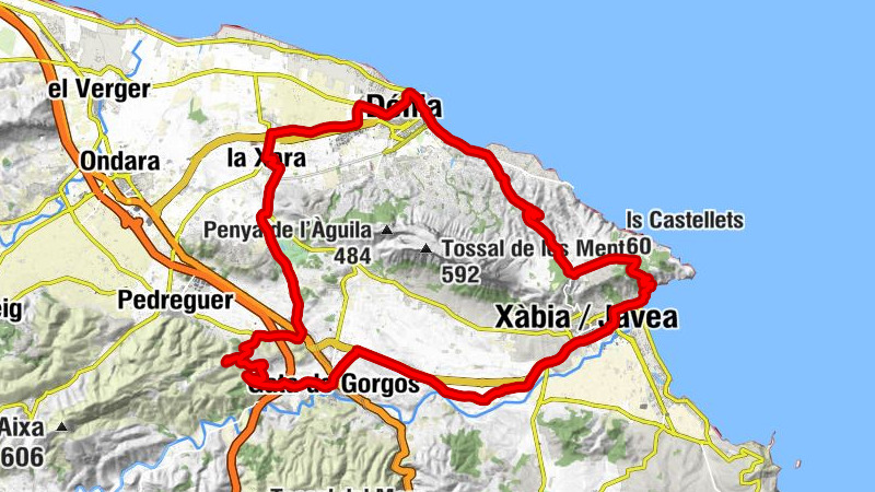 Barri Port / Centro - Església de la Xara - Salón del Reino de los Testigos Cristianos de Jehová - Iglesia Adventista del Séptimo Día en Dénia