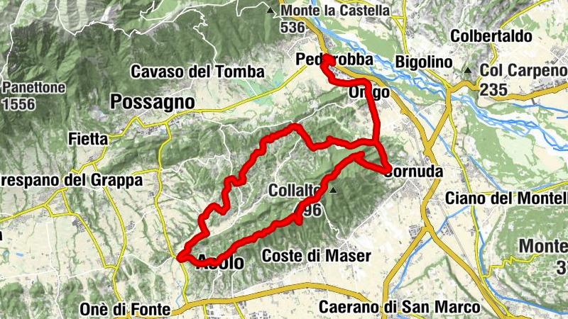 Pederobba - Col de Spin - San Giorgio - Colle Argenta