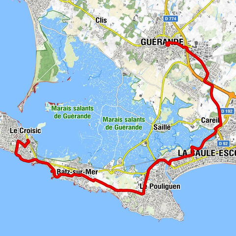 Guérande - Église Saint-Guénolé - Chapelle Notre-Dame du Murier - Mont Esprit