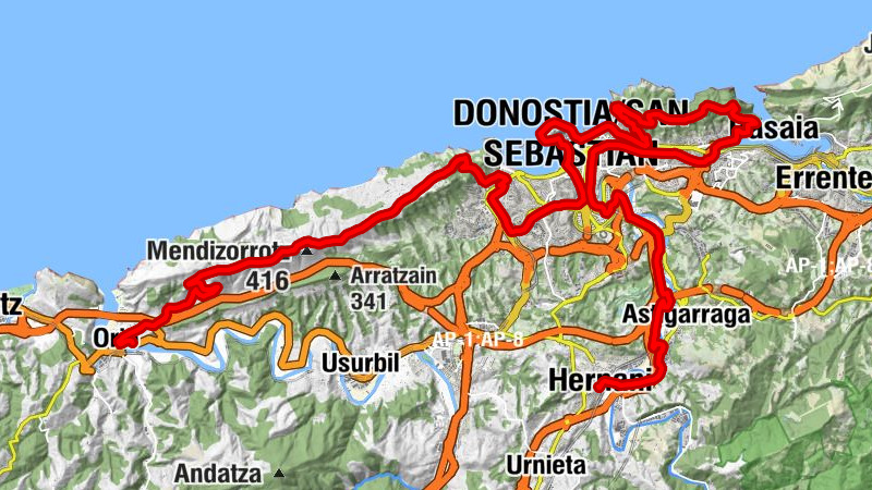 Orio - Mendiola - Ostaberdeburu - Hernani