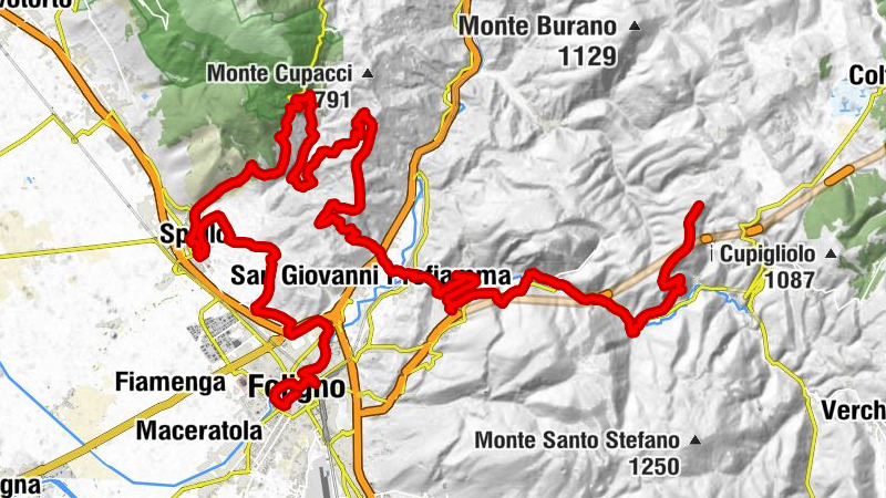 Foligno - Chiesa di Sant'Andrea - Monte Barri - Monte di Franca