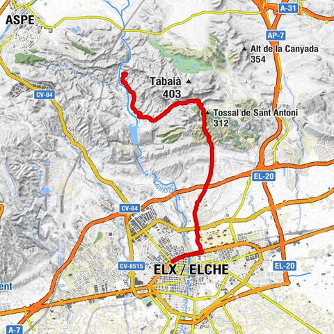 Elx-Carrús - Elx / Elche - Tossal de Sant Antoni - Balcó del Pantà