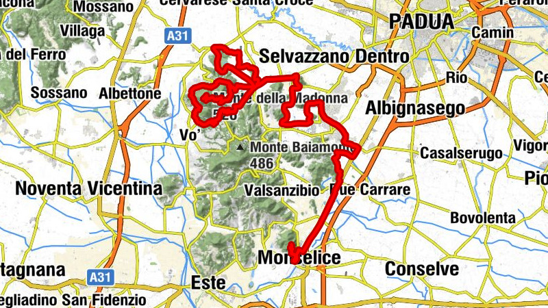 il Caminetto - Monte della Madonna - Monte Ricco - Monselice