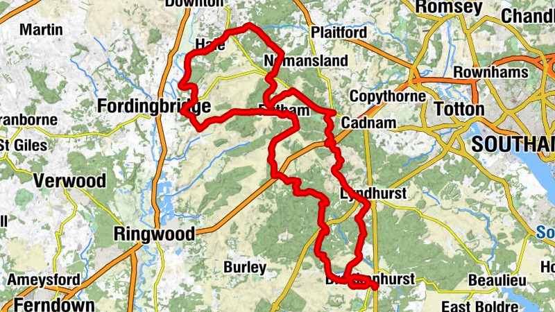 Brockenhurst - Hampton Ridge - Ashleycross Hill - Mogshade Hill