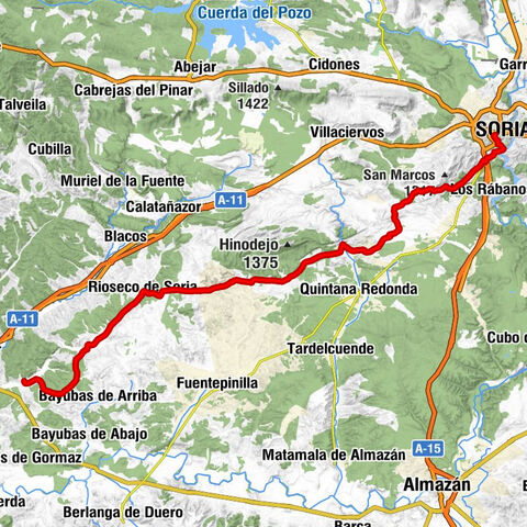 Valdenebro - Boós - Rioseco de Soria - Soria