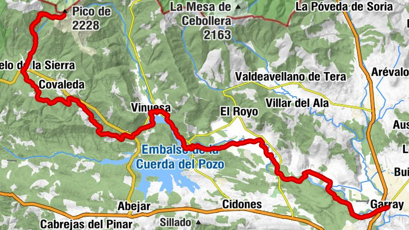 Fuentes del Duero - Refugio de Pescadores - Pico del Águila - Restaurante Casa Abel