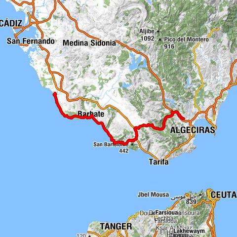 Conil de la Frontera - Nuestra Señora del Carmen - Puerto de Bolonia - San Isidro