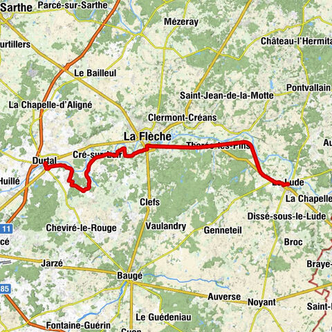 Le Lude - Église Saint-Martin-de-Vertou - Chapelle de Chalou - Le Louvio