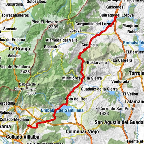 Moralzarzal - Iglesia de Nuestra Señora de las Nieves - Refugio juvenil de Canencia - Buitrago del Lozoya