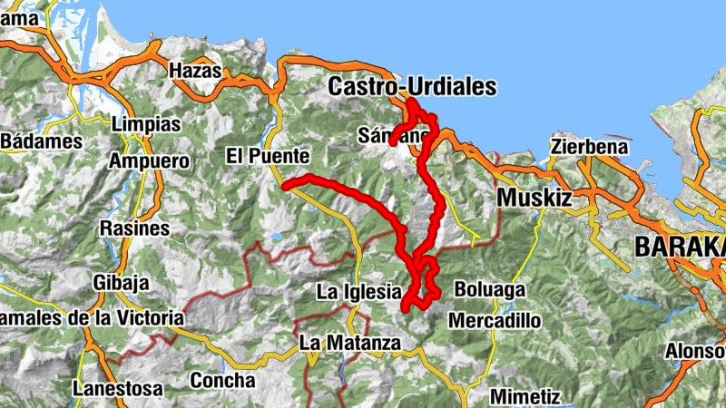 Sámano - Ventoso - Parajes - Trebuesto