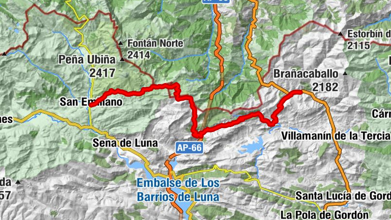 San Emiliano - Casa Mieres (Cerrado) - Alto del Cabachonal - Busdongo